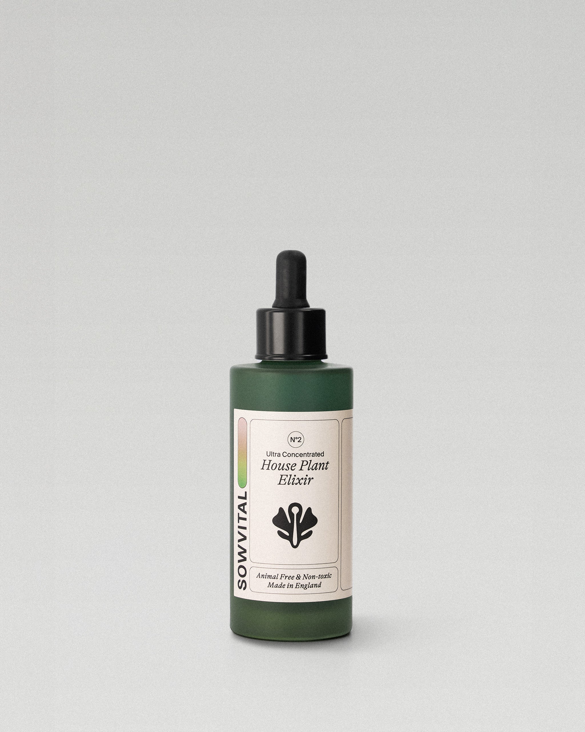 Bottle containing nutrients and food for indoor plants