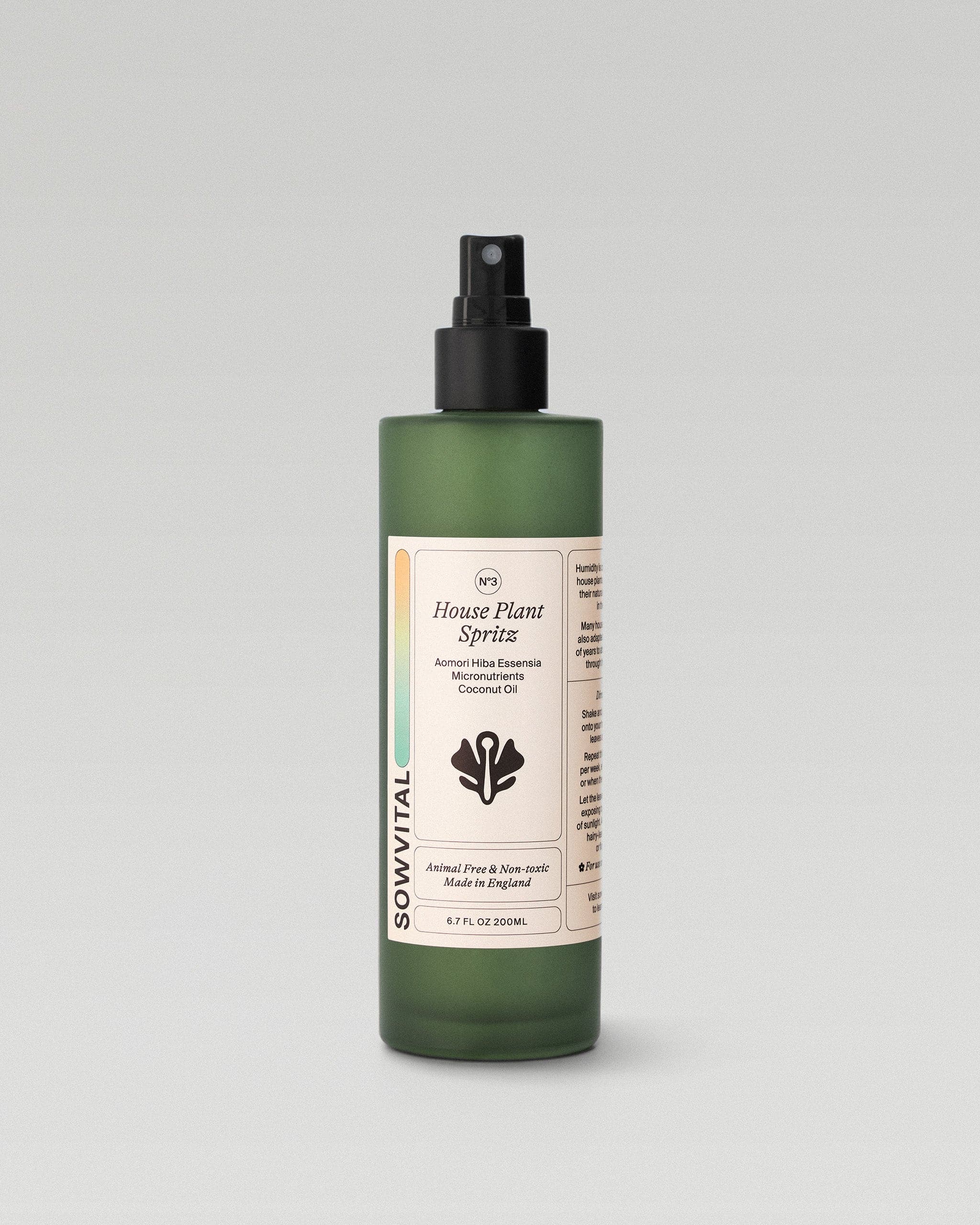 Indoor plant spray bottle with soil nutrients
