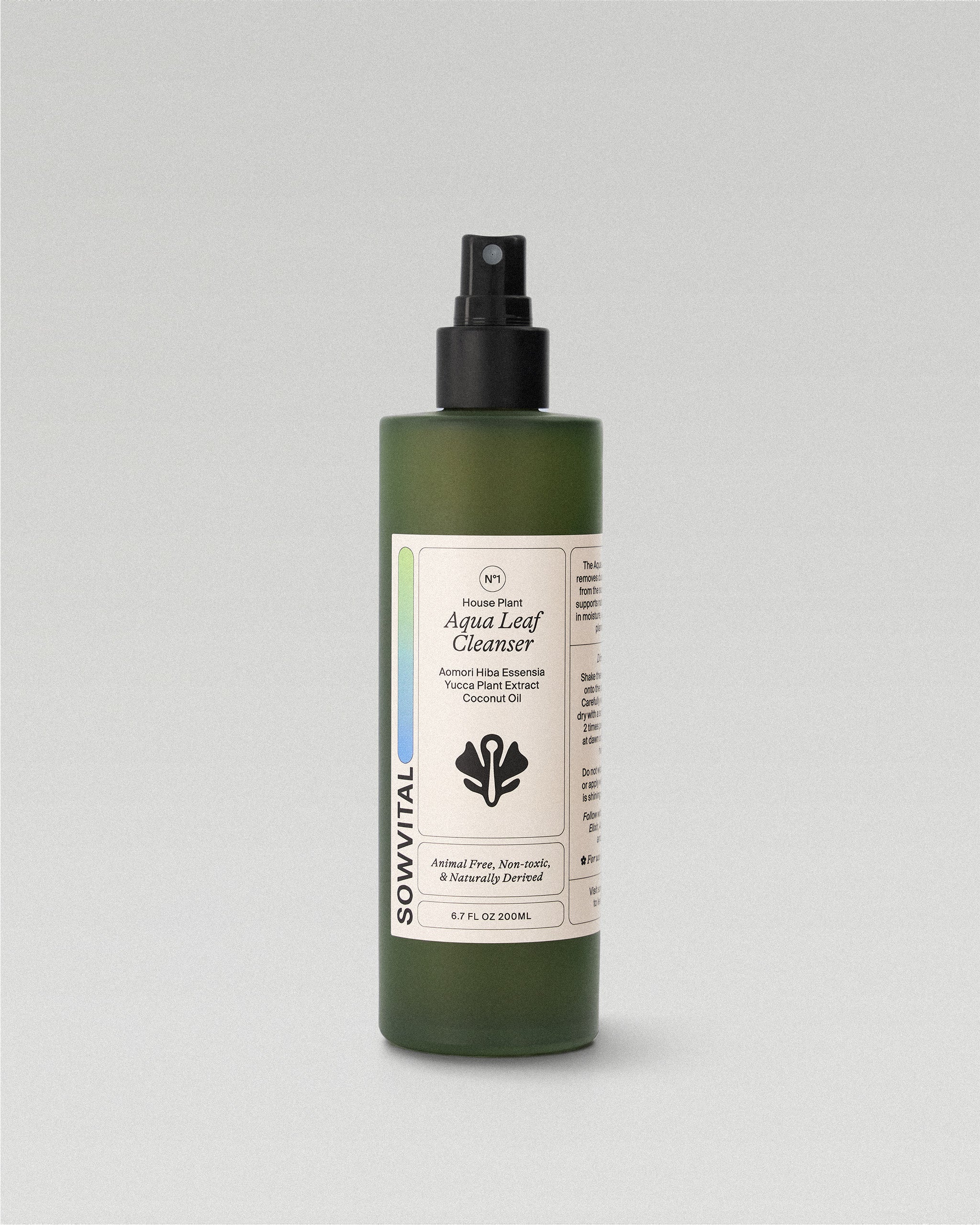 Indoor plant leaf cleaning spray bottle